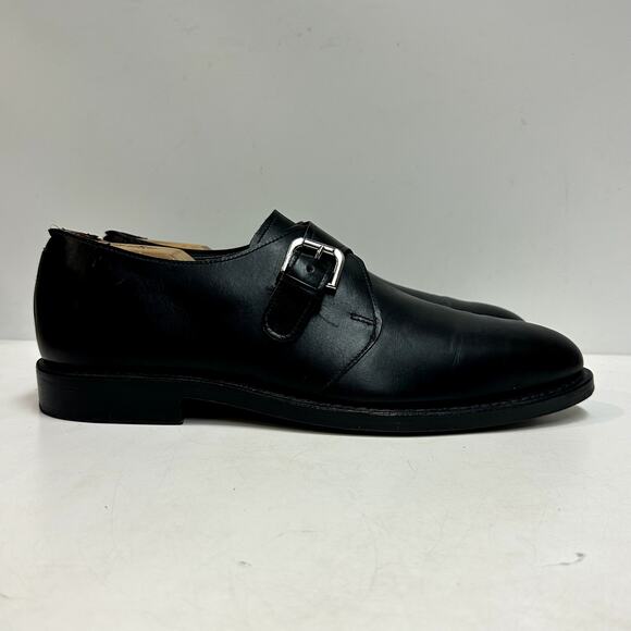 VERY GOOD Ralph Lauren x Allen Edmonds Grant Monk Strap Black Made in USA 10.5 - Picture 3 of 14
